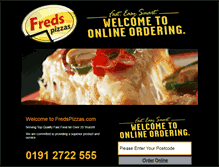 Tablet Screenshot of fredspizzas.com